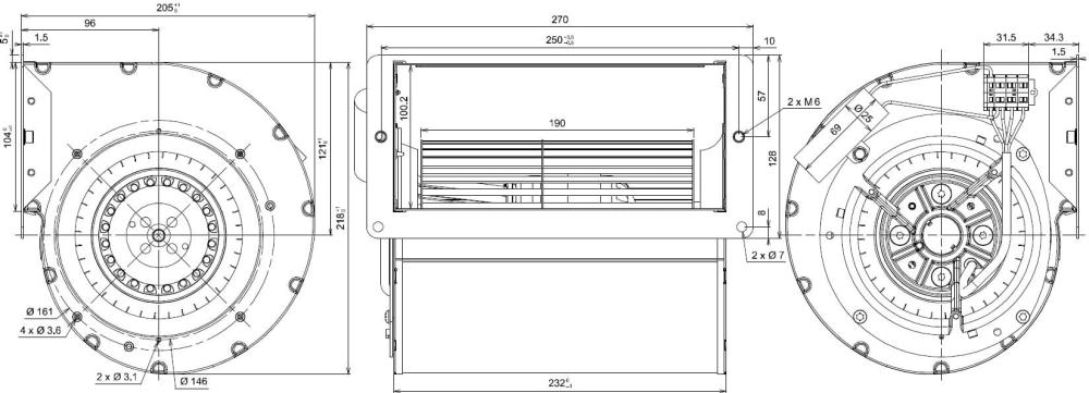 Q11-14 Ecofit 2GDR35 133X190L Dimensions