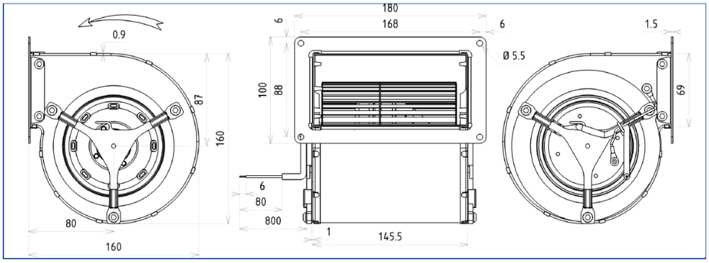 Z18-16 2GDS15 120x126L Dimensions