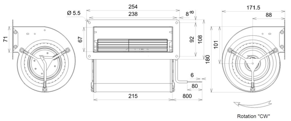 Z18-17 Ecofit 2GDS25 133x190R Dimensions