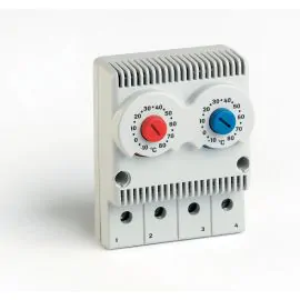 TRT2-10A230V-NCNO Twin Enclosure Thermostat 12-60V DC 110-250V AC