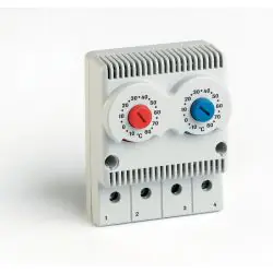 Fandis TRT2-10A230V-NCNO Twin Thermostat for Cabinets & Enclosures