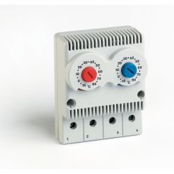 Fandis TRT2-10A230V-NCNO Twin Thermostat for Cabinets & Enclosures