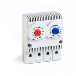 Fandis TRT2-10A230V-NCNO Twin Thermostat for Cabinets & Enclosures - Buy from Axair Online