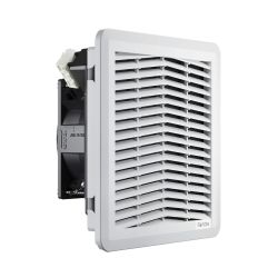 FF13PA115UFR Fandis Filter Fan Unit 115V AC 100m³/h Reverse Airflow. Fits Cut Out 177x177mm. RAL 7035