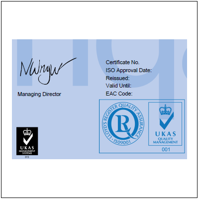 ISO-Certificate